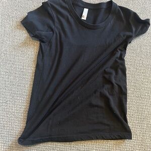 Black 50-50 short sleeve tee